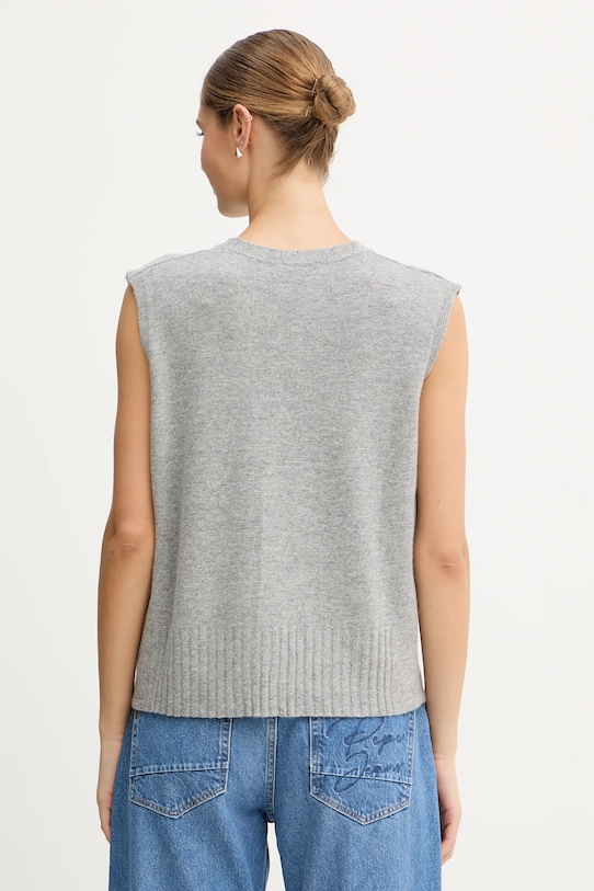 Odzież United Colors of Benetton kamizelka z dodatkiem wełny 126WD10BA szary