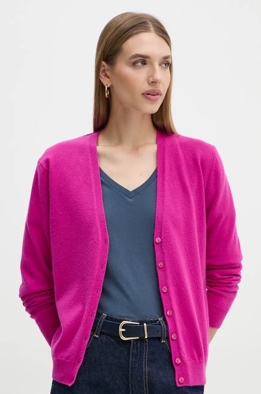 Vlněný svetr United Colors of Benetton vlna fialová 1002D6879