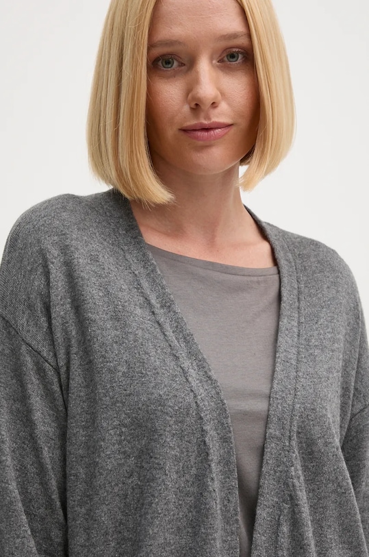United Colors of Benetton cardigan din amestec de lana gri 1035D602A