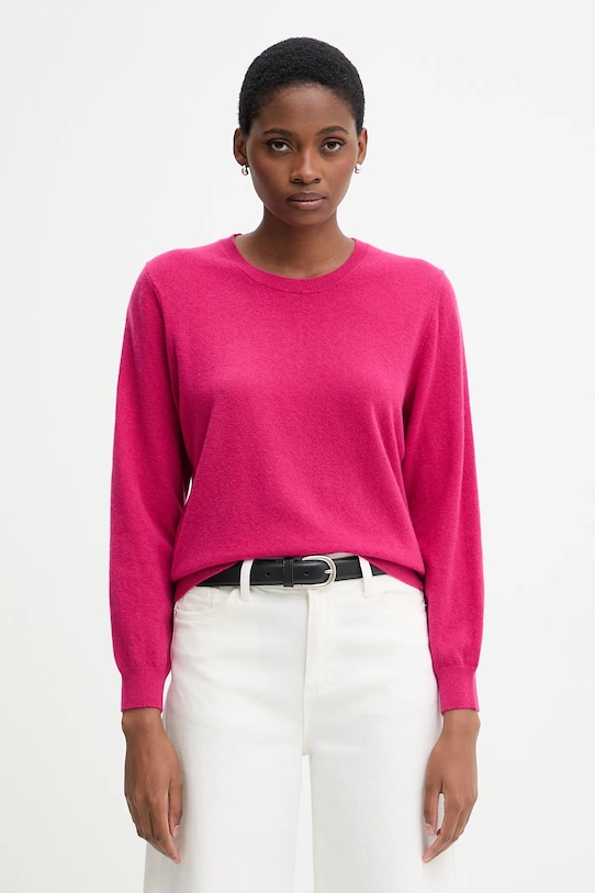 United Colors of Benetton pulover de lână roz 1002D10BG