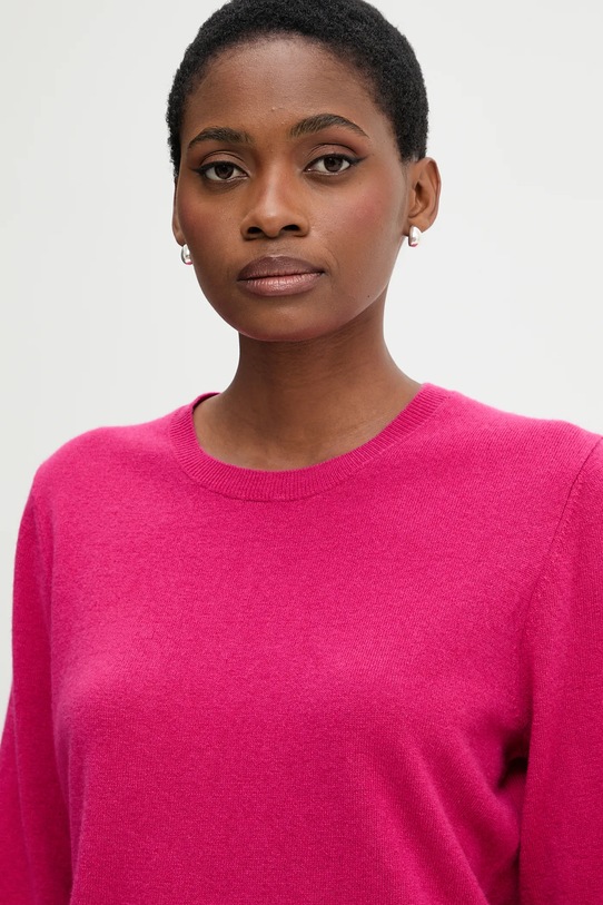United Colors of Benetton sweter wełniany różowy 1002D10BG