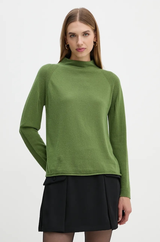 Свитер с примесью шерсти United Colors of Benetton с добавлением шерсти зелёный 1035D203B