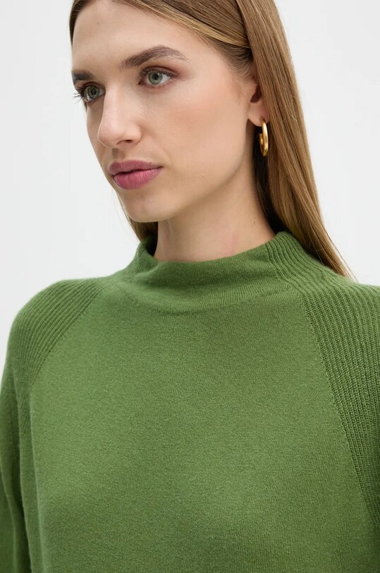 United Colors of Benetton pulover din amestec de lana verde 1035D203B
