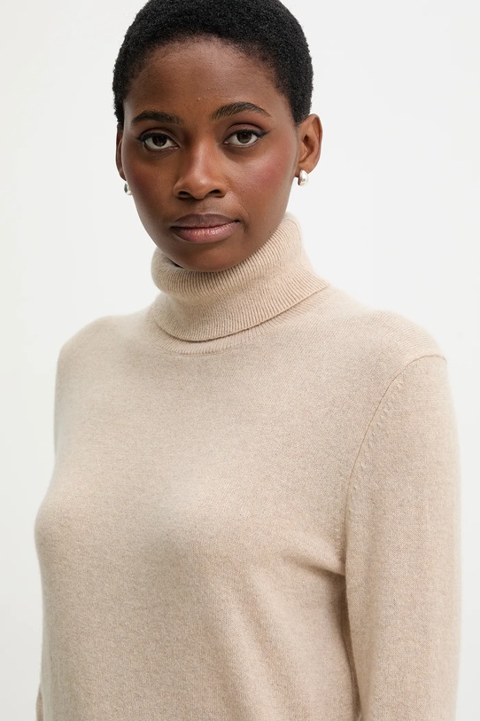 United Colors of Benetton sweter kaszmirowy beżowy 1033D202D