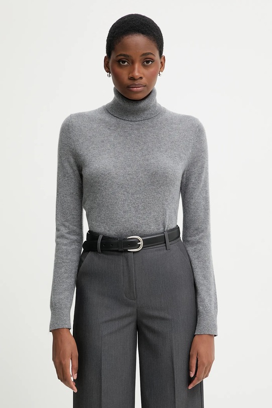 United Colors of Benetton sweter kaszmirowy wełna szary 1033D202D