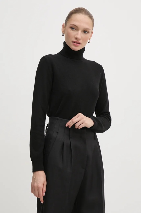Кашемировый свитер United Colors of Benetton тонкий чёрный 1033D202D