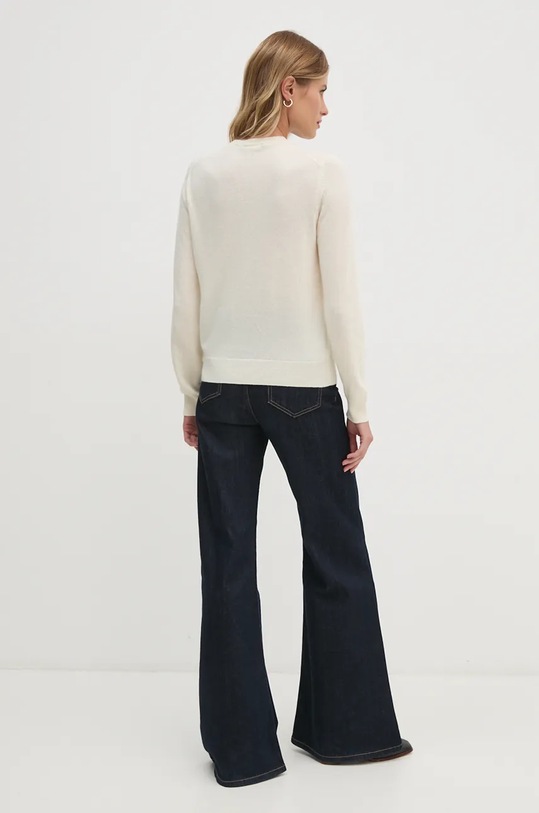 Odzież United Colors of Benetton sweter kaszmirowy 1033D107P beżowy