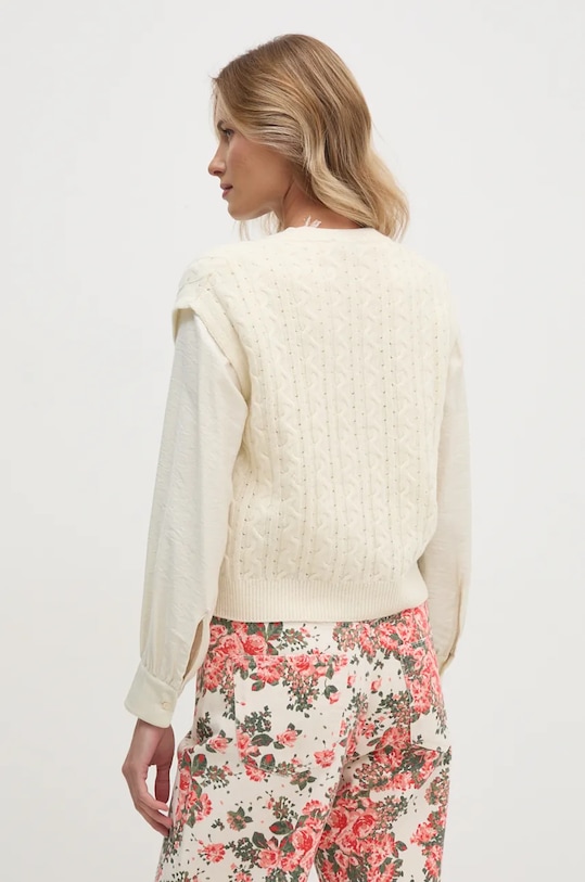 Abbigliamento United Colors of Benetton gilè in lana 1244D4023 beige