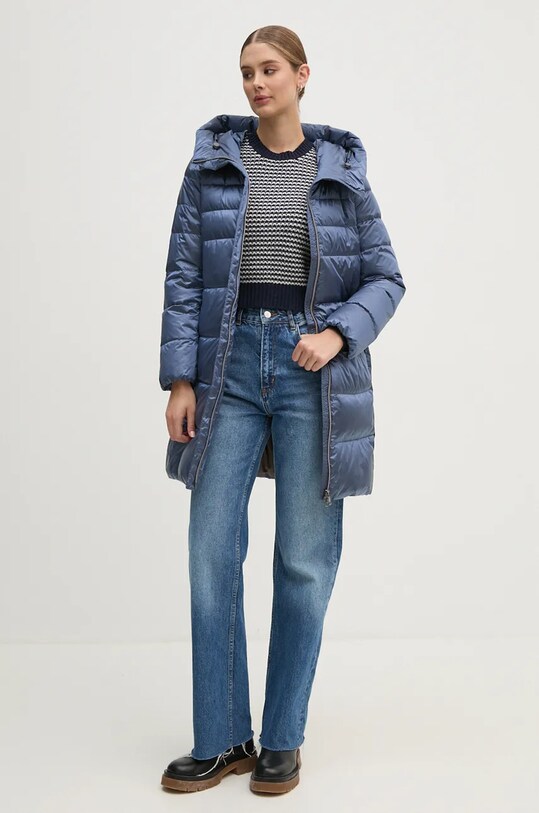 United Colors of Benetton pulover de lana 1244E10B0 bleumarin AW24