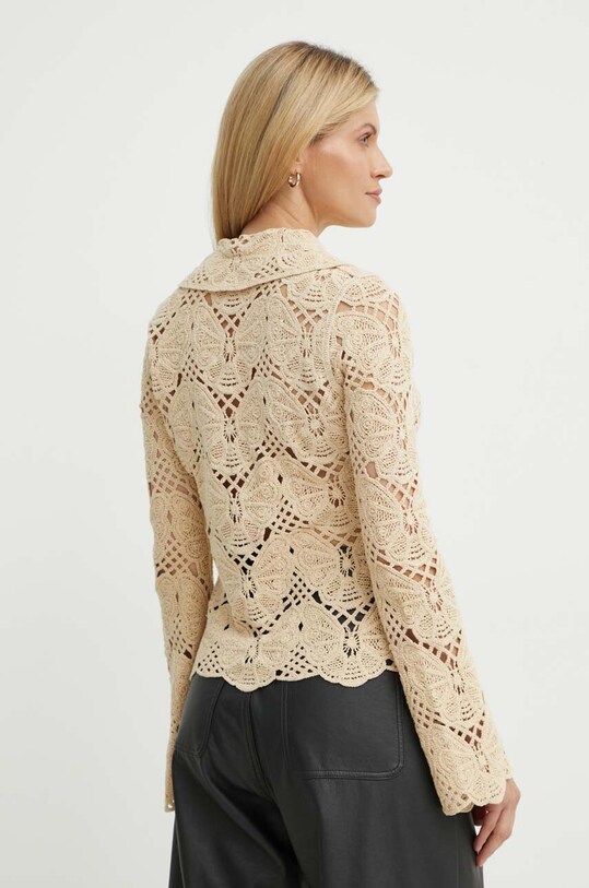 Îmbrăcăminte By Malene Birger cardigan din bumbac GWENEVERE. Q72363005 bej
