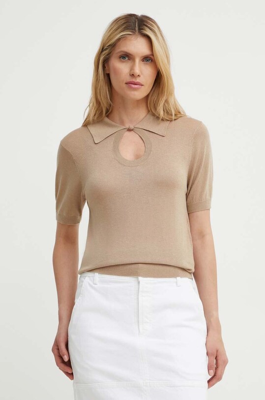 By Malene Birger pulover din amestec de lana TALALLIA subtiri bej Q72434001