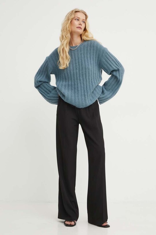 Шерстяной свитер By Malene Birger CIERRA Q72535001 голубой AW24