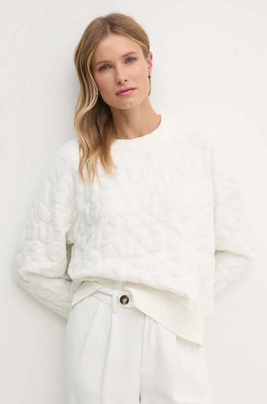 Svetr Dkny kulatý bílá P4MSAQ51