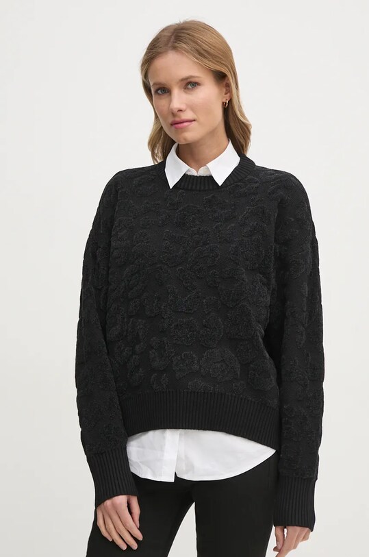 Dkny sweter pozostałe czarny P4MSAQ51