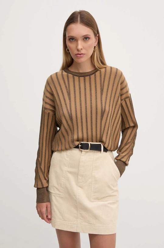 Dkny pulover subtiri bej P43SAK26