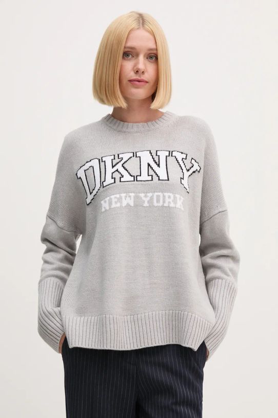 Dkny sweter pozostałe szary DJ4R0362