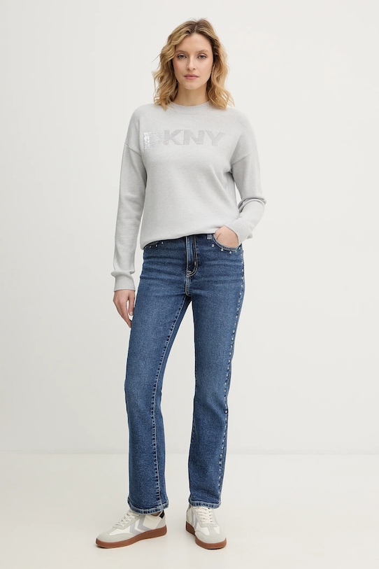 Dkny sweter DJ4R0407 szary AW24