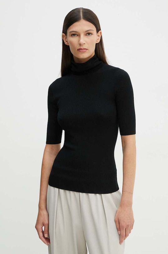 Theory pulover de lana subtiri negru J1111703