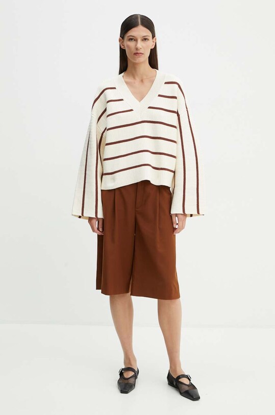 Свитер Gestuz 10909268 бежевый AW24