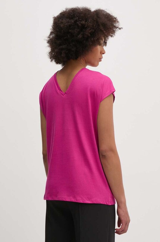 Хлопковая футболка United Colors of Benetton 3EERD109C фиолетовой AW24