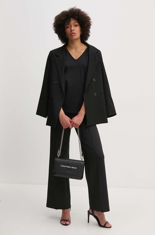 Бавовняна футболка United Colors of Benetton 3EERD109C чорний AW24