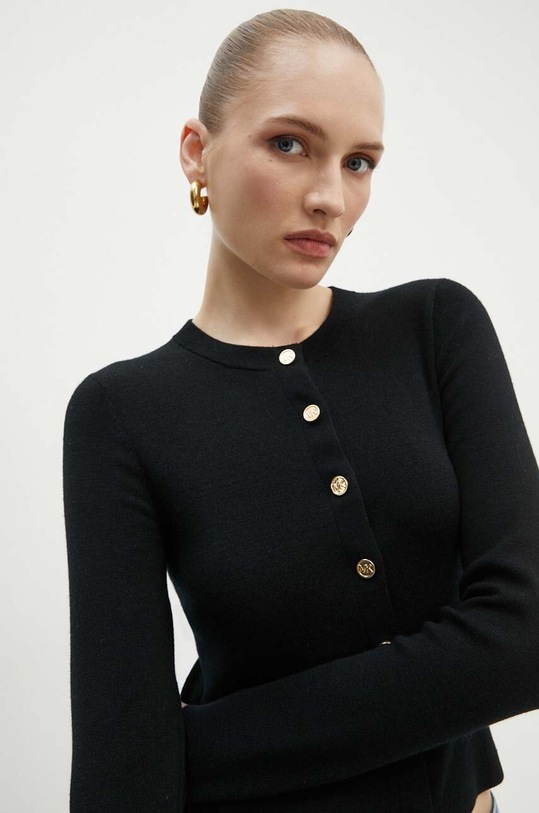 Vlnený kardigán MICHAEL Michael Kors MT460Y94VR čierna