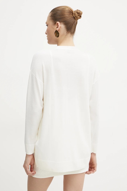 Odzież Armani Exchange kardigan wełniany 6DYE1J.YME3Z beżowy