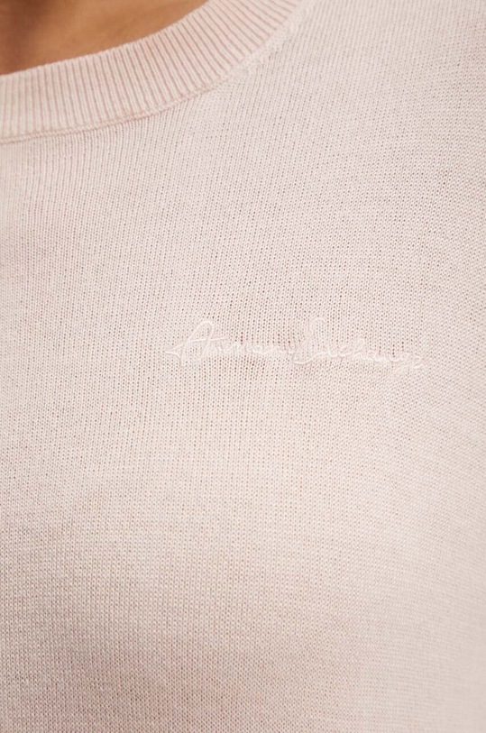 Armani Exchange sweter wełniany 6DYM1J.YME3Z różowy