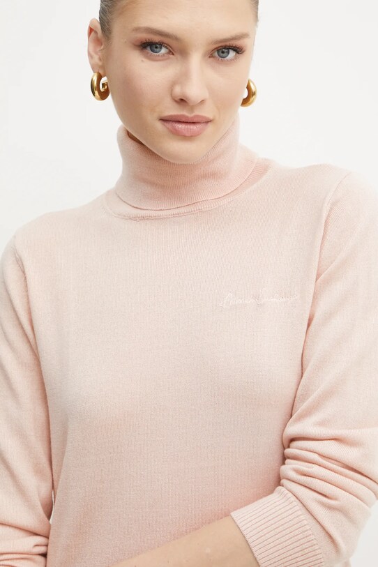 Armani Exchange sweter wełniany różowy 6DYM1K.YME3Z
