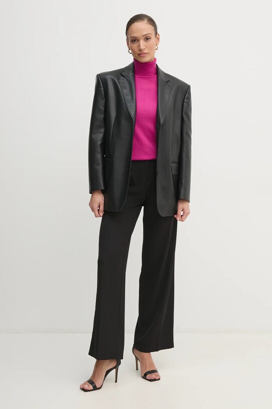 Armani Exchange sweter wełniany 6DYM1K.YME3Z różowy AW24