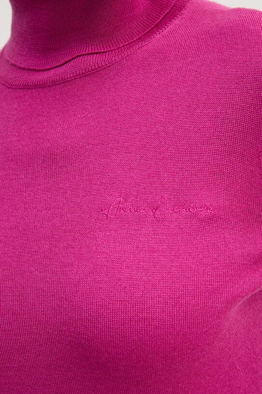 Armani Exchange sweter wełniany 6DYM1K.YME3Z różowy