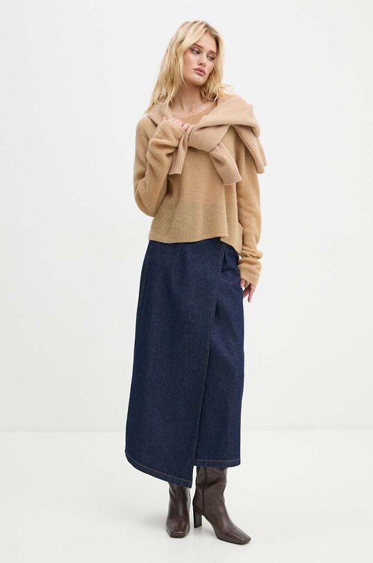 Вовняний светр Drykorn 88583.420156 коричневий AW24