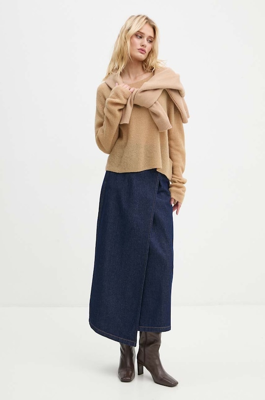 Drykorn pulover de lana 88583.420156 maro AW24