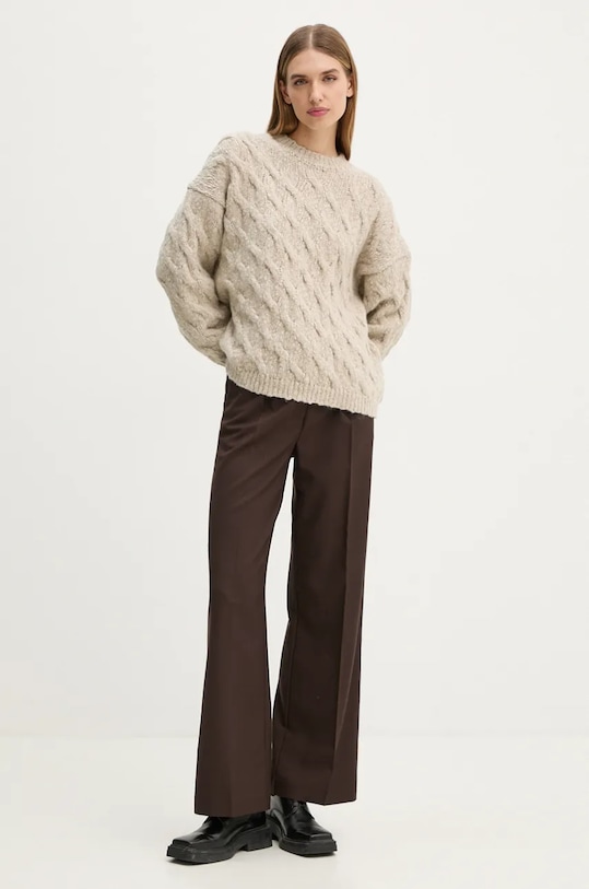Вовняний светр Drykorn 88539.423093 бежевий AW24