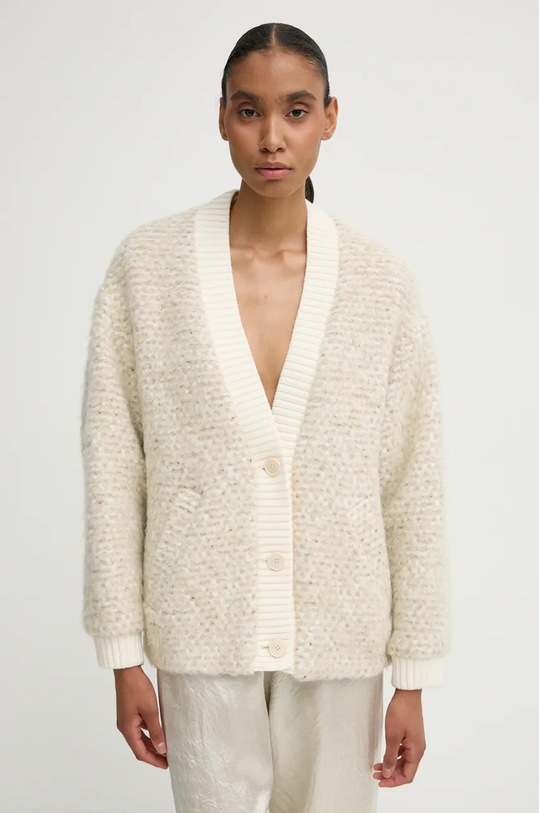 Svetr s příměsí vlny Drykorn směs béžová 84421.150219