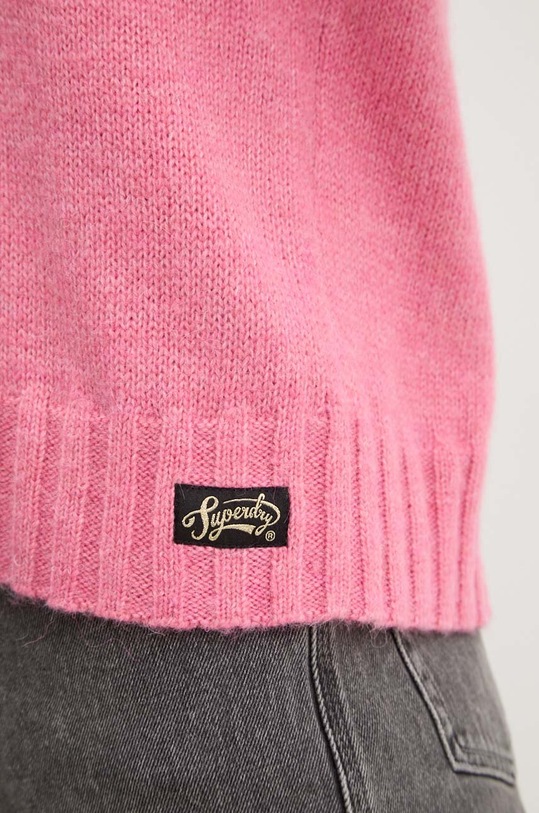 Πουλόβερ με προσθήκη μαλλιού Superdry W6110567A.22R ροζ