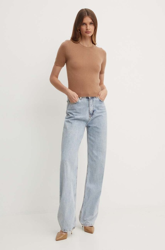 Vlněný svetr Marella 2423366044200 béžová AW24