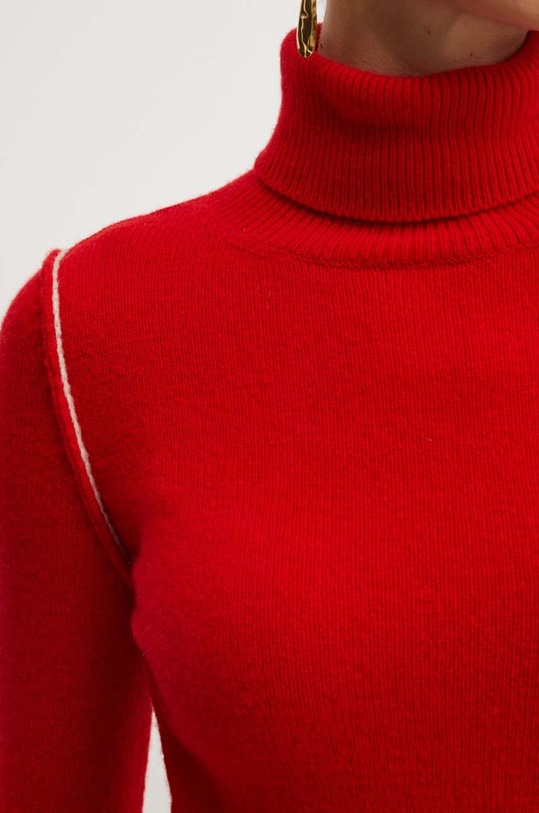 Μάλλινο πουλόβερ Marella 2423946024200 κόκκινο