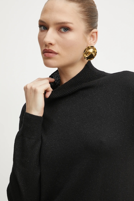 Odzież Armani Exchange sweter z domieszką wełny 6DYM2D.YM2FZ czarny