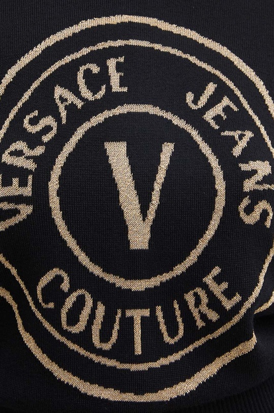 Vlnený sveter Versace Jeans Couture 77HAFM21.CM45H čierna