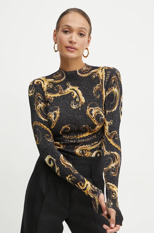 Versace Jeans Couture sweter pozostałe czarny 77HAFM24.CMN80
