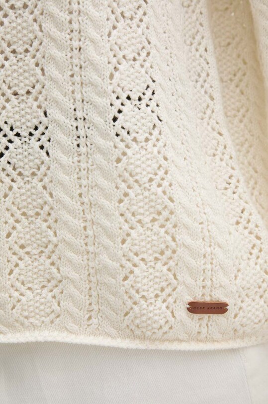 Pepe Jeans maglione in cotone ISADORA PL702159 beige