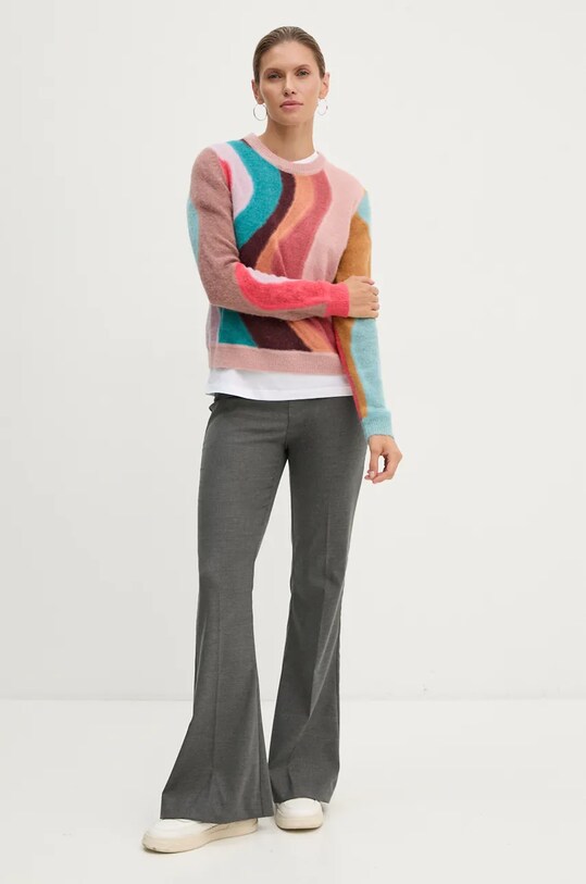 PS Paul Smith pulover de lână W2R.441N.N31246 multicolor AW24