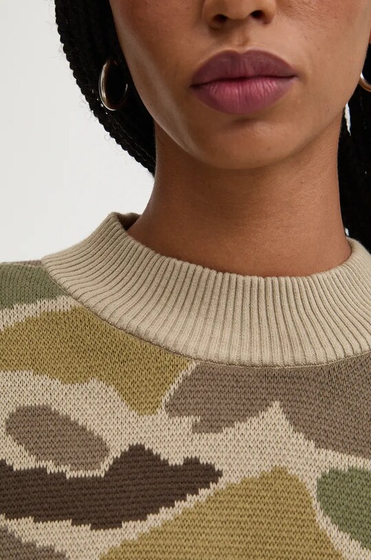 Bavlněný svetr Vans VN000HQ5DBC1 zelená