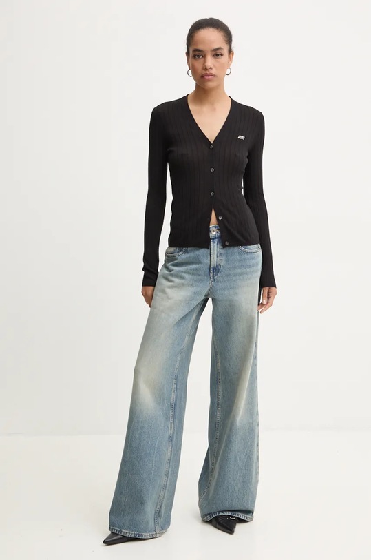 Miss Sixty cardigan din lana 6L3RJ3820000 negru AW24