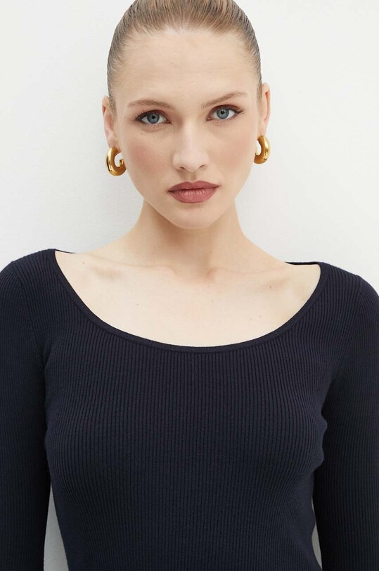 Max Mara Leisure pulover subtiri bleumarin 2426366048600