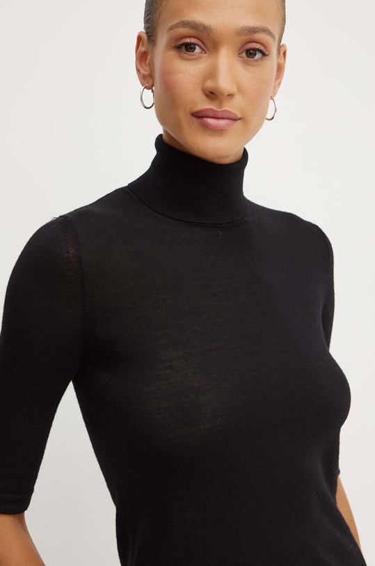 Max Mara Leisure pulover de lana negru 2426366098600