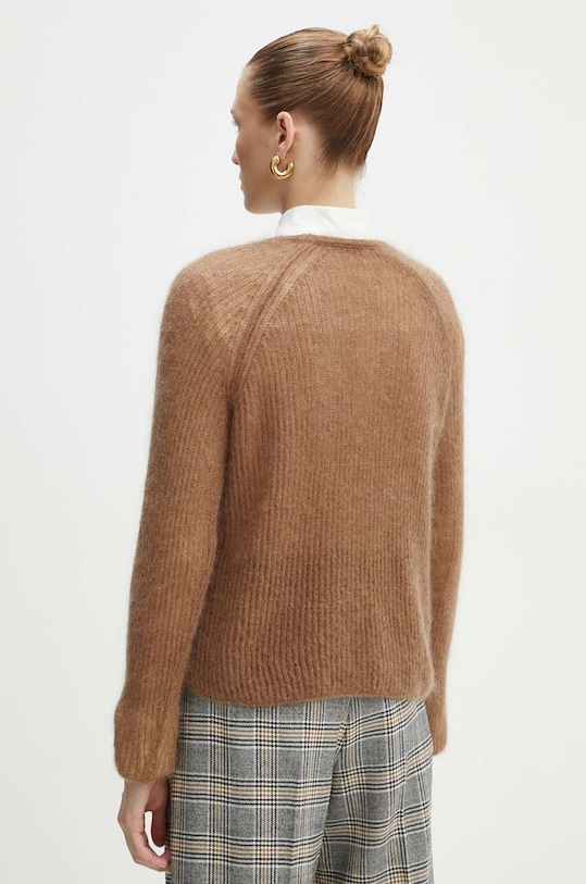 Odzież Max Mara Leisure sweter wełniany 2426366118600 brązowy