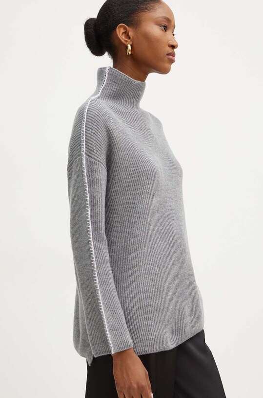 Vuneni pulover Max Mara Leisure siva 2426366178600