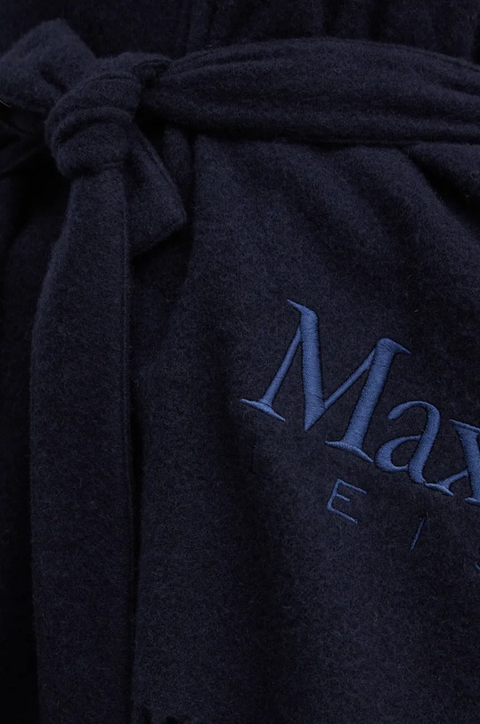 Шерстяное пончо Max Mara Leisure 2426736028600 тёмно-синий